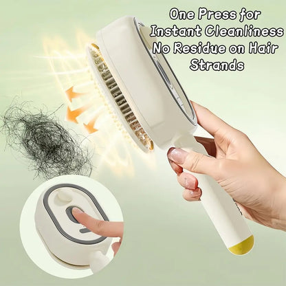 Electric Portable Spray Massage Comb Detangling Hair Brush with Moisturizing Spray and Scalp Massage Function for All Hair Types
